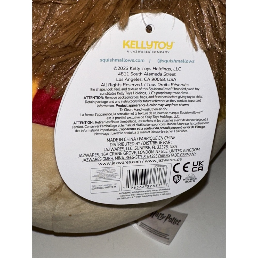 Squishmallows Harry Potter Gryffindor Lion Plush 10 In Kellytoy Wizarding World - Picture 4 of 16